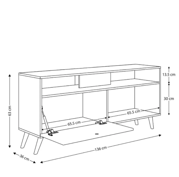 Rack Para TV Até 52'' Polegadas - Montreal / De: 640,00 Por: - Image 2