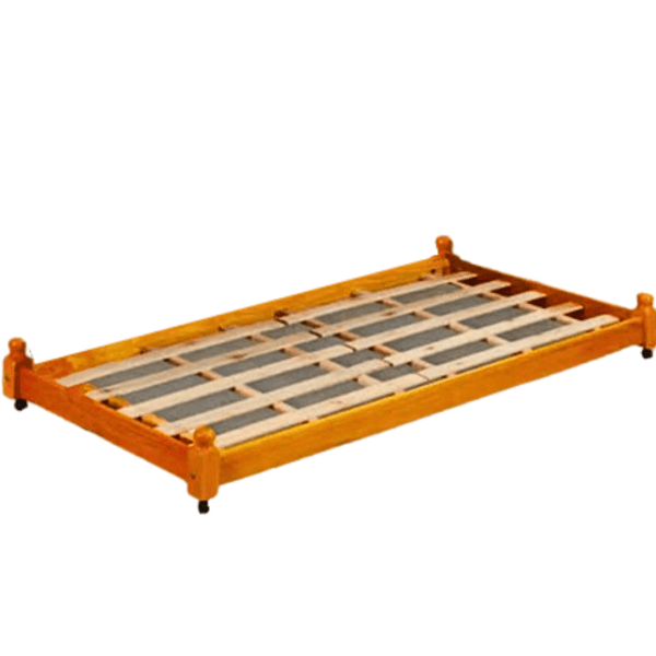 Cama de solteiro auxiliar - Torneada