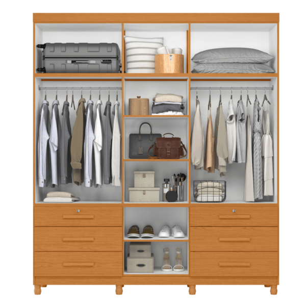 Guarda roupa casal com espelho - Triton Plus triplex - Imagem 3