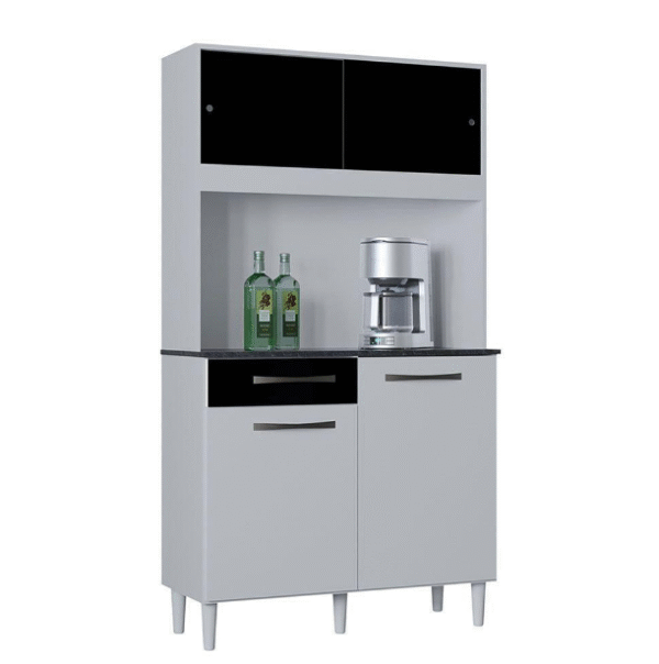 Kit de cozinha 4 portas 1 gaveta 90cm - Grazi