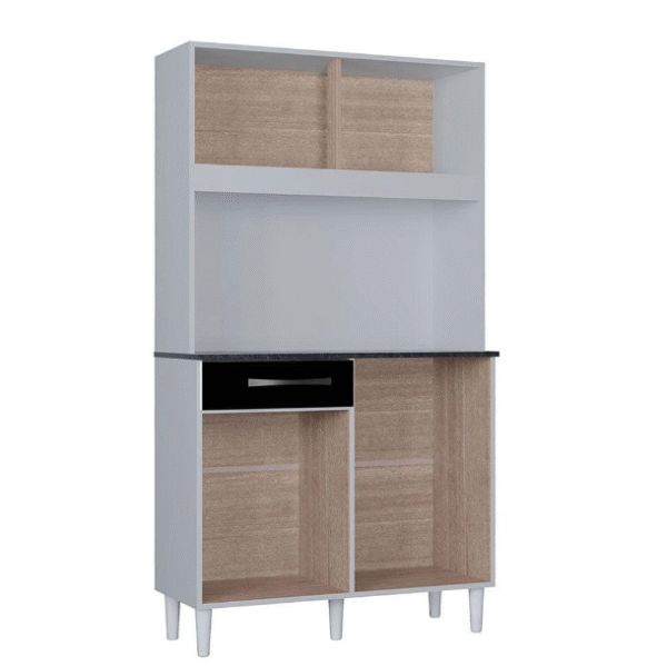 Kit de cozinha 4 portas 1 gaveta 90cm - Grazi - Imagem 2
