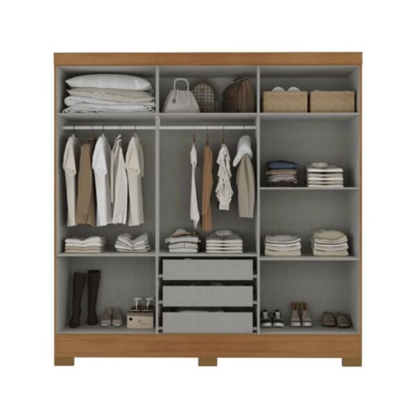Guarda roupa casal 6 portas 3 gavetas – Lancaster - Imagem 3