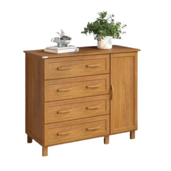 Comoda Sapateira madeira 1 Porta 4 gavetas - Veneza