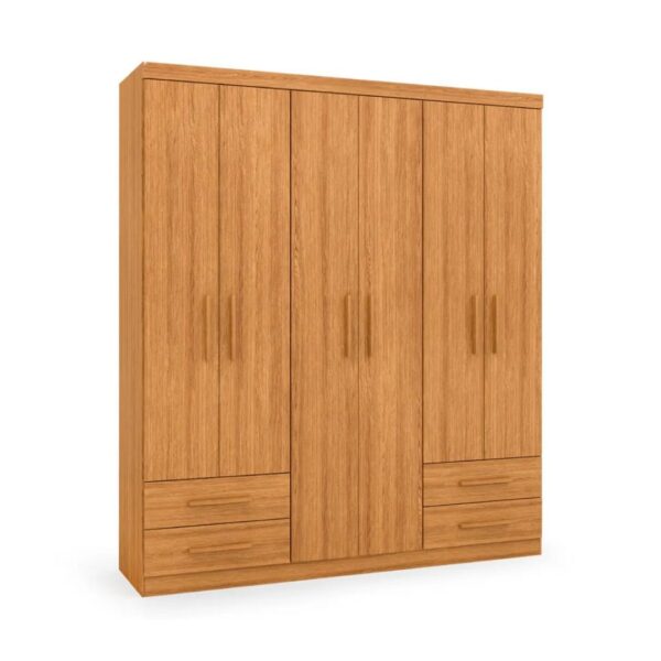 Roupeiro casal 6 portas 4 gavetas - Advantage